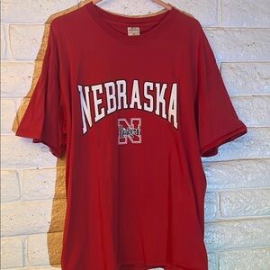 Red Nebraska Cornhuskers Graphic T-Shirt
